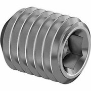 BSC PREFERRED Super-Corrosion-Resistant Cup-Point Set Screw 316 Stainless Steel M10 x 1.5 mm Thread 12 mm L, 10PK 92029A415